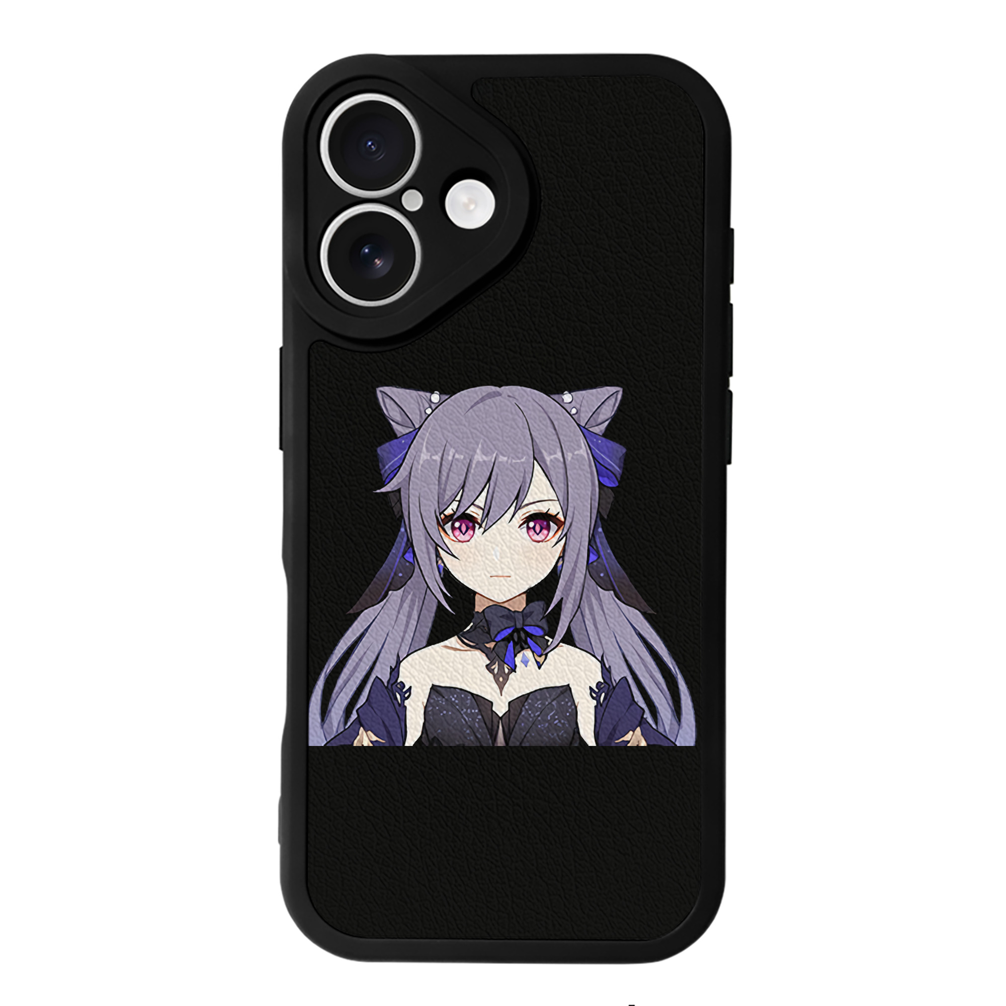 げんし神 刻晴 こくせい genshin Kokusei 【iPhone 16シリーズ対応】シリコンスマホケース（レザー調） 材質：シリコン